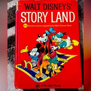 Vintage Walt Disney’s Story Land Golden Book Published 1962, 10th Printing 1972